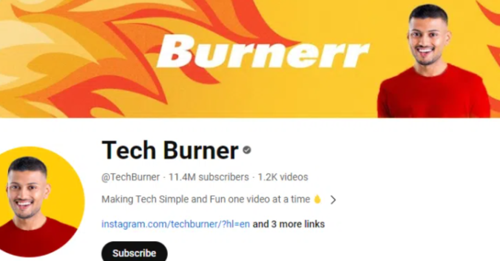 Tech Burner YouTube Income