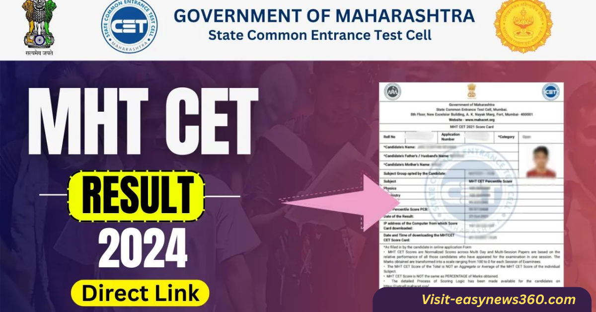 MHT CET Result 2024